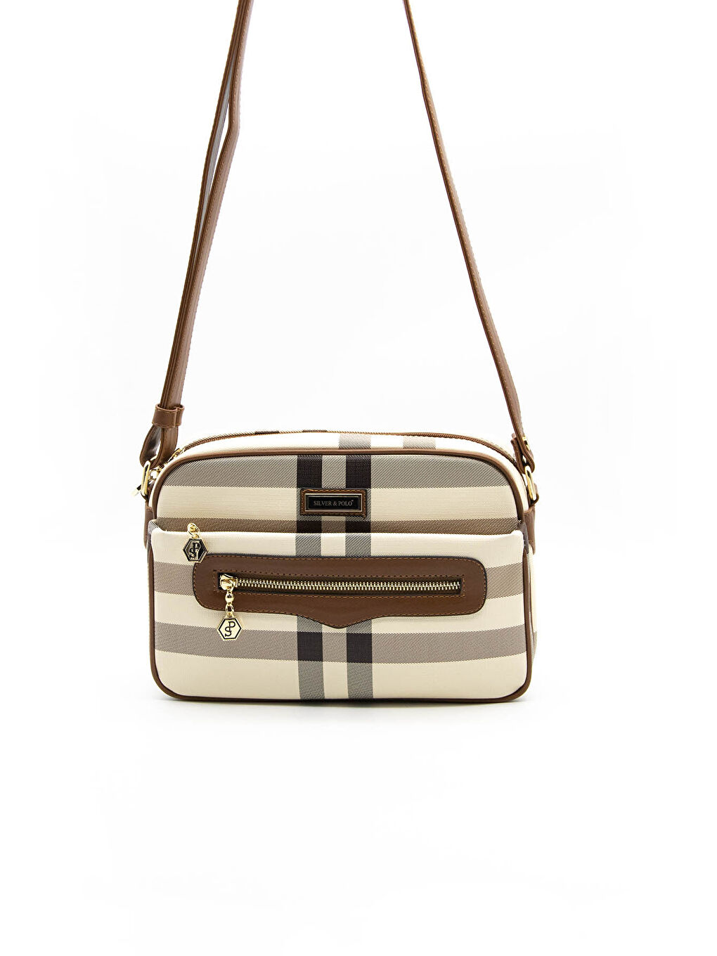 Kahverengi Kadın Çapraz Çanta 491-39135 ÇAPRAZ BAYAN ÇANTASI MK48 KREM-MAT TABA