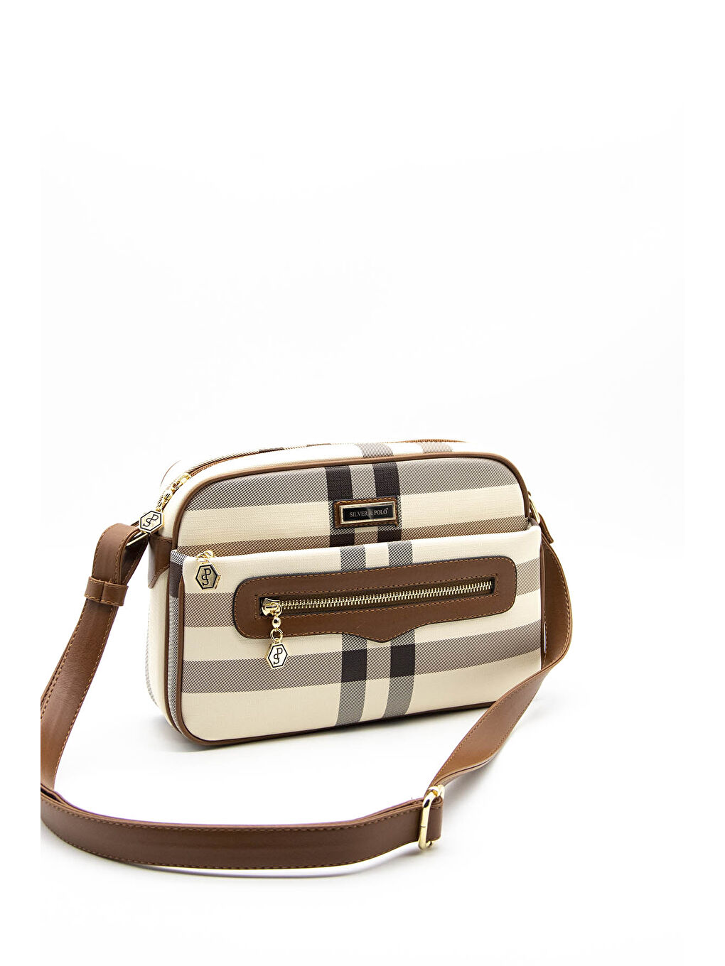 Kahverengi Kadın Çapraz Çanta 491-39135 ÇAPRAZ BAYAN ÇANTASI MK48 KREM-MAT TABA-4