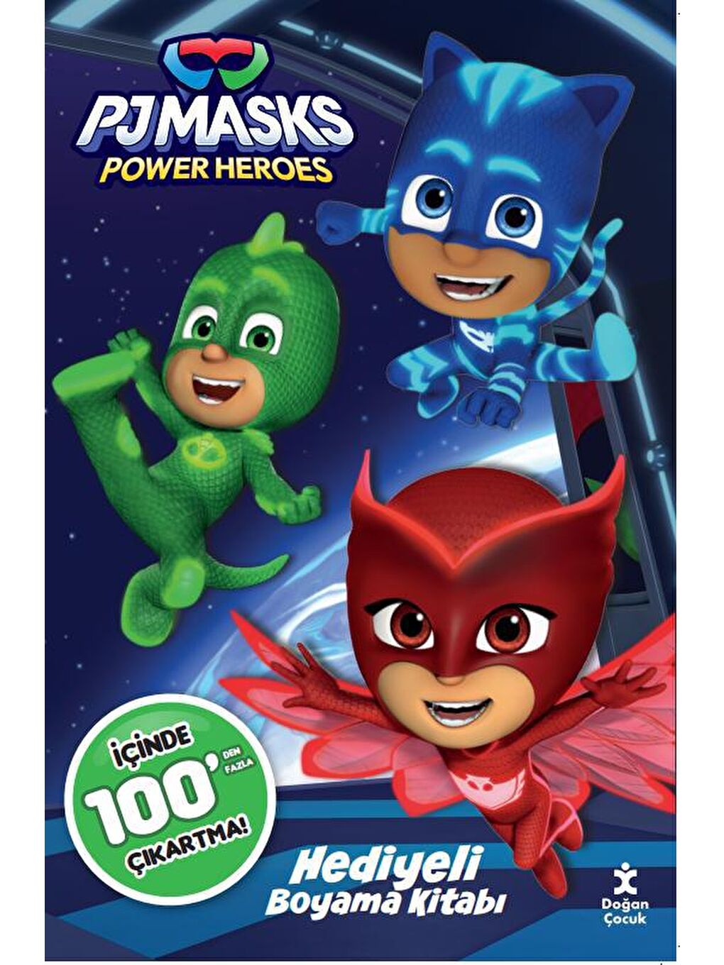 Pj Masks 100+ Çıkartma Hediyeli Boyama Kitabı -