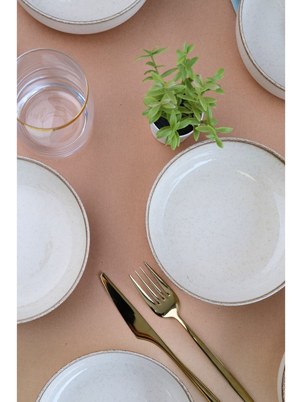 Kahverengi Moderna Çorba Kasesi Tarçın 15 cm 6'lı-2