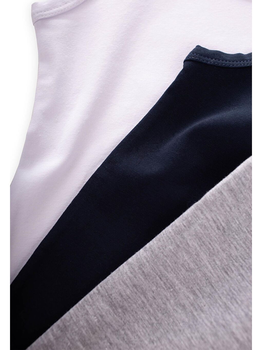 Üçlü Erkek çocuk  Atlet Set 2-9 yaş Laci-Gri-Beyaz-2