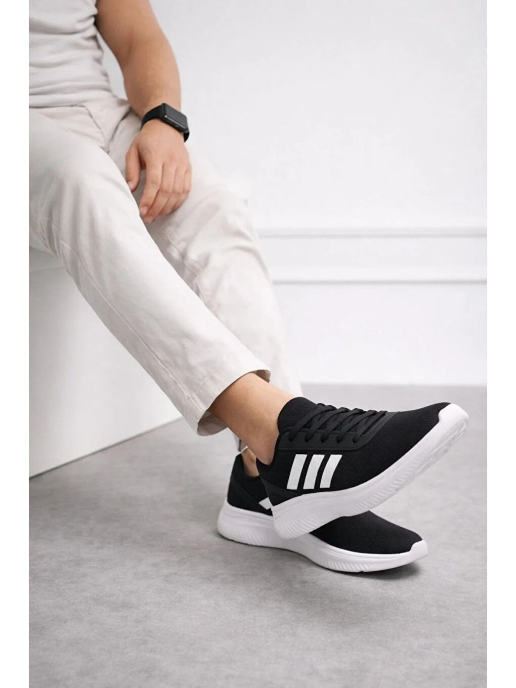 Siyah Unisex Aqua Ayakkabı Günlük Ayakkabı Ortopedik Taban Günlük Ayakkabı Sneakers-3