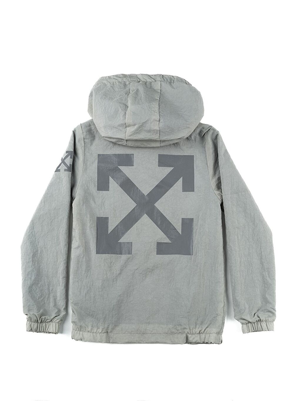 Bej Kapüşonlu Su Geçirmez Erkek Çocuk Yağmurluk Mont-3