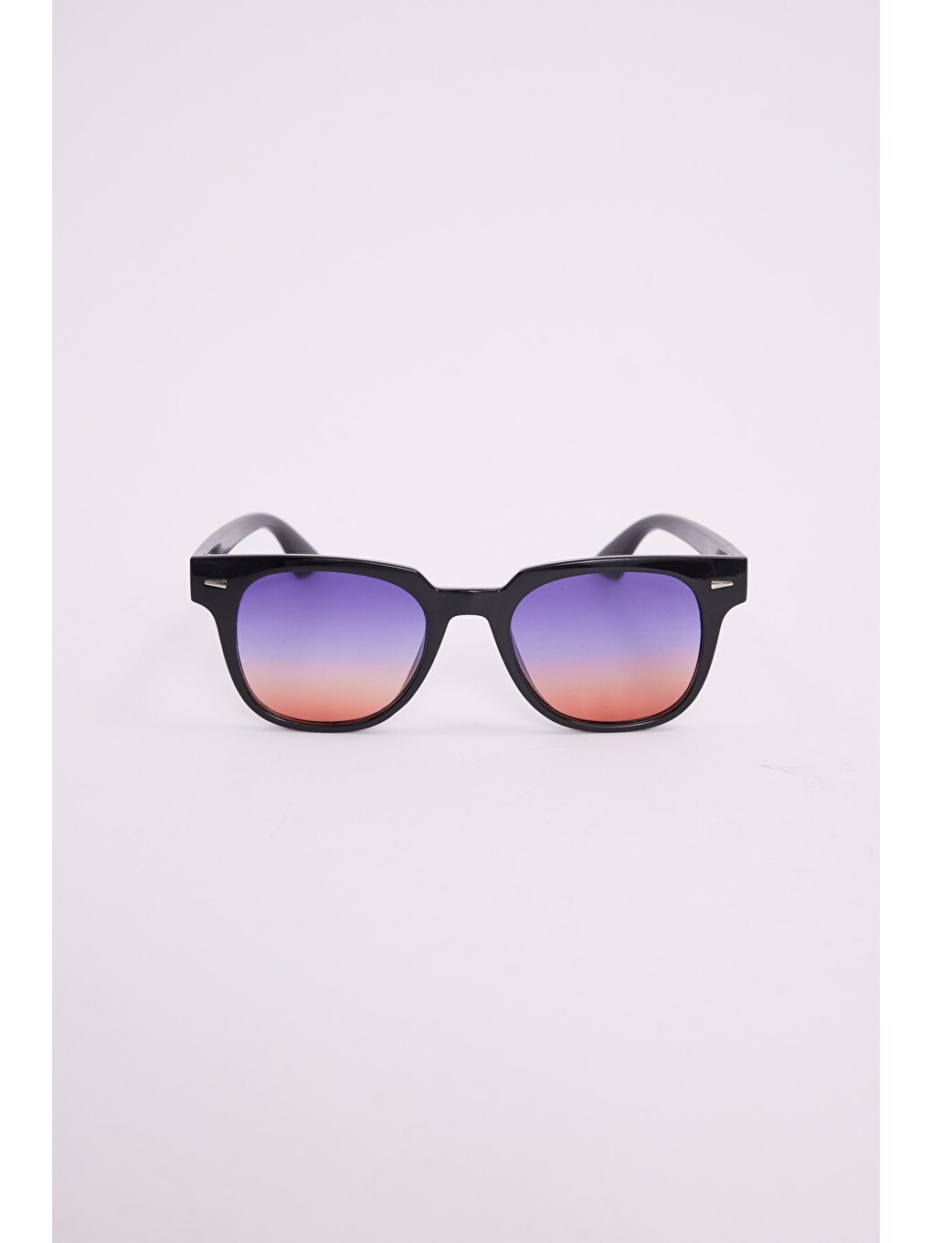 Unisex Oval Siyah Çerçeve Uv 400 Korumalı Renkli Cam Güneş Gözlüğü