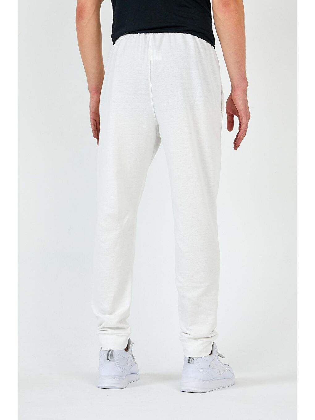 Ekru Regular/Normal Kesim Lastik Belli Brooklyn Şehir Baskılı Erkek Eşofman Altı 24EA203-4