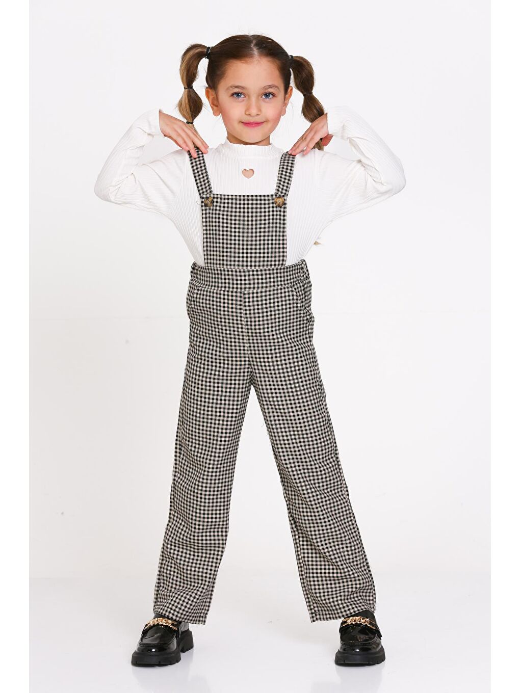 Siyah Ekose Badili 5-9 Yaş  Tulum