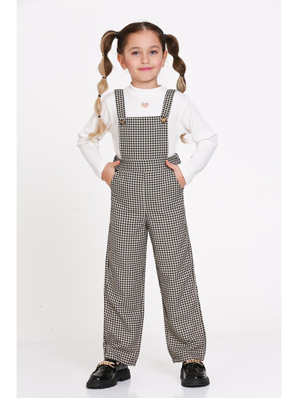 Siyah Ekose Badili 5-9 Yaş  Tulum-3