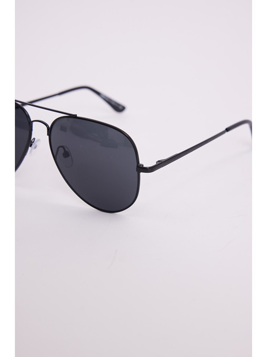 Unisex Oval Damla Model Çerçeveli Siyah Uv 400 Korumalı Güneş Gözlüğü-2