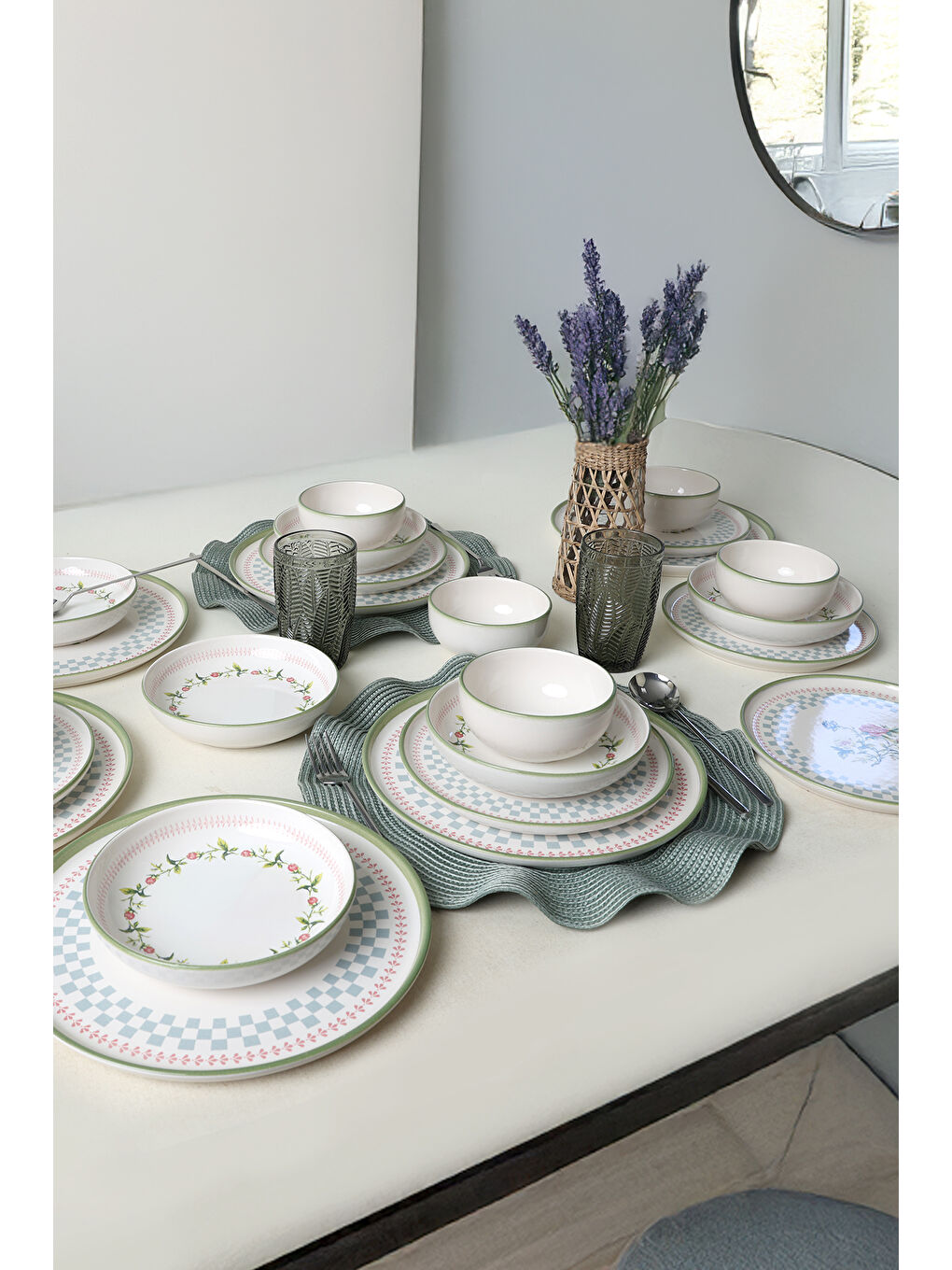 Karışık Rose Line Yemek Takımı 24 Parça 6 Kişilik-4