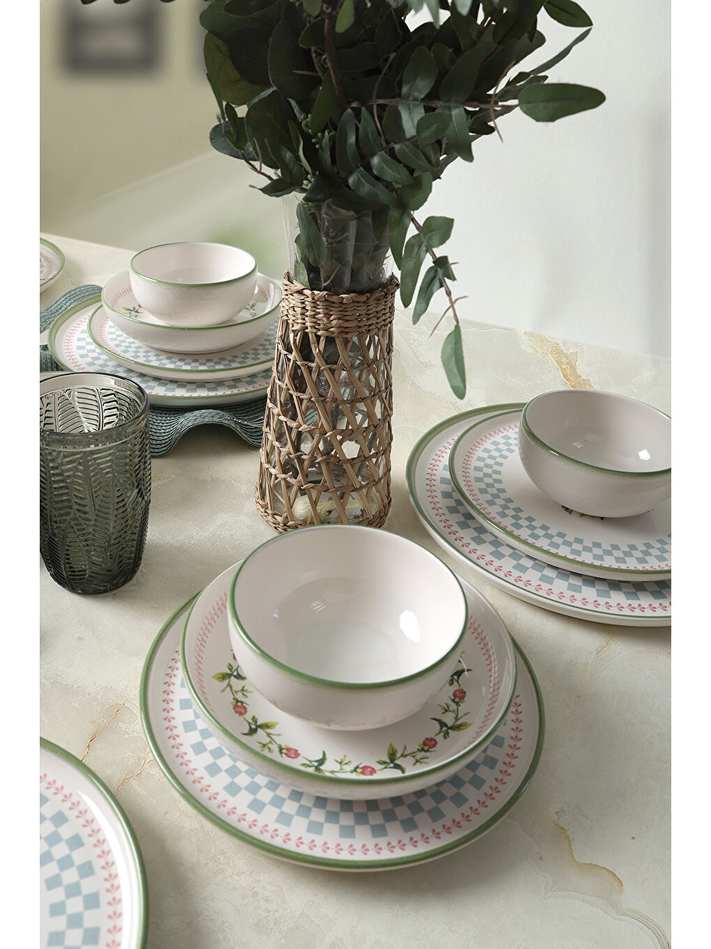 Karışık Rose Line Yemek Takımı 24 Parça 6 Kişilik-8