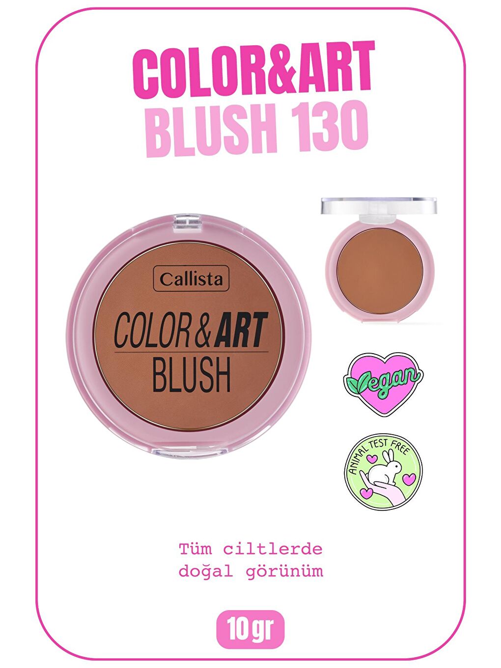 Callista Kahverengi Color Art Blush Allık 130 Copper My Way