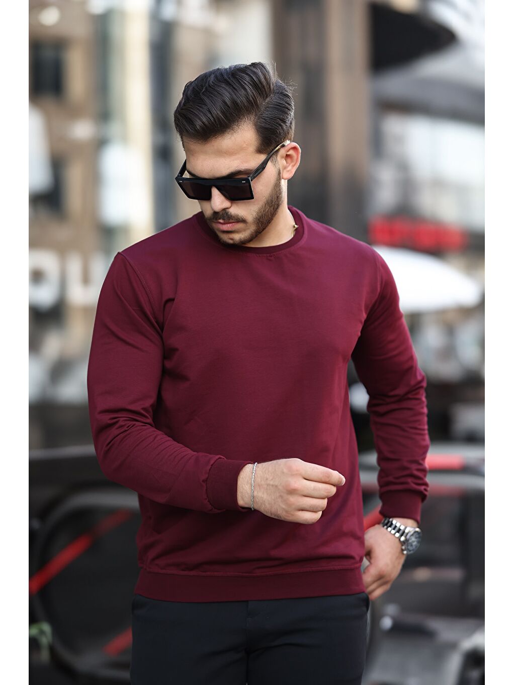 comstar Bordo Slim Fit Sweatshirt