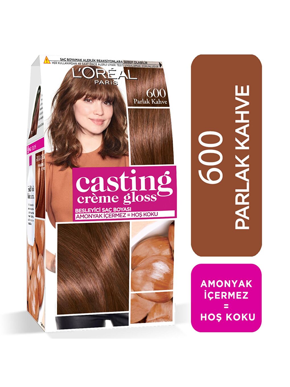 Casting Crème Gloss Saç Boyası - 600 Parlak Kahve