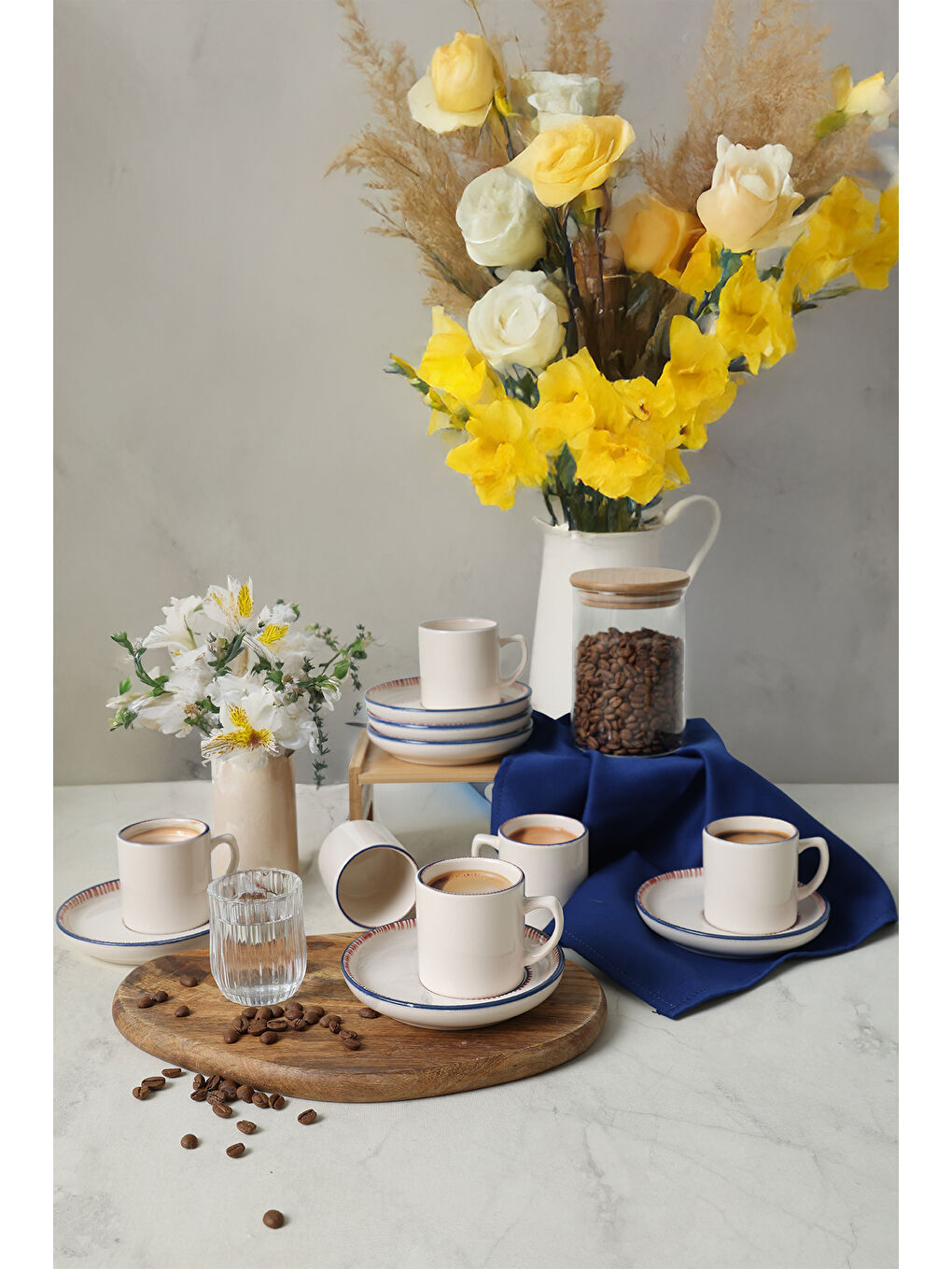 Karışık Marine Wonders Nordic Kahve Takımı 12 Parça 6 Kişilik-2