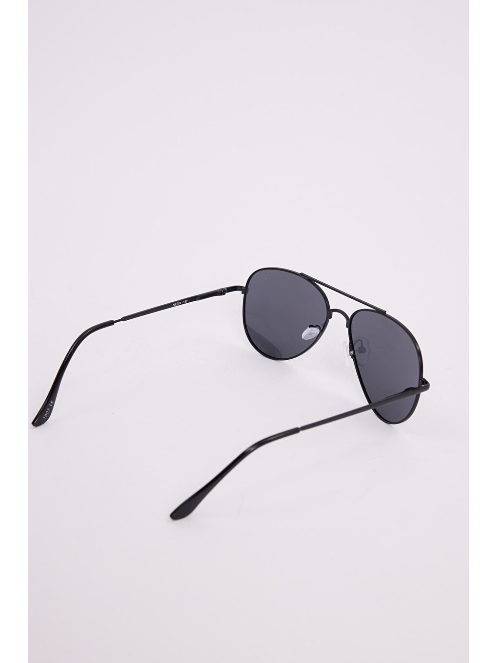Unisex Oval Damla Model Siyah Çerçeveli Uv 400 Korumalı Güneş Gözlüğü-3