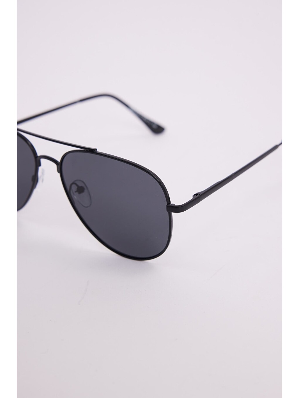 Unisex Oval Damla Model Siyah Çerçeveli Uv 400 Korumalı Güneş Gözlüğü-4