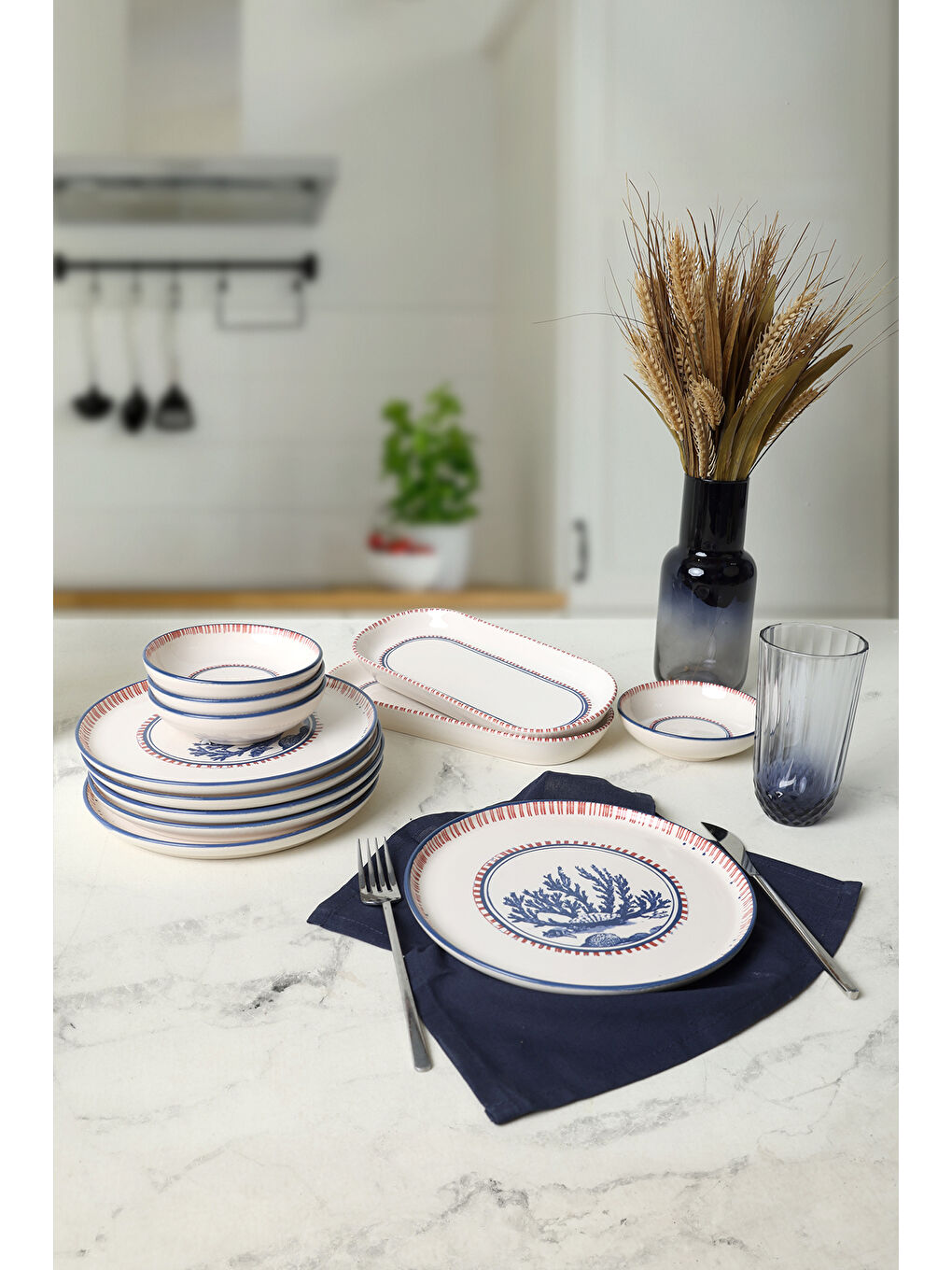 Karışık Marine Wonders Kahvaltı Takımı 12 Parça 6 Kişilik-3