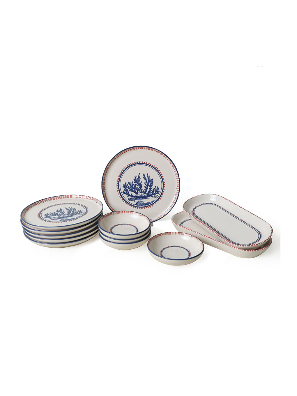 Karışık Marine Wonders Kahvaltı Takımı 12 Parça 6 Kişilik-4