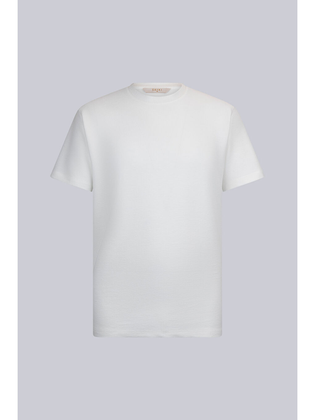 Beyaz Regular Fit Bisiklet Yaka Basic Tişört