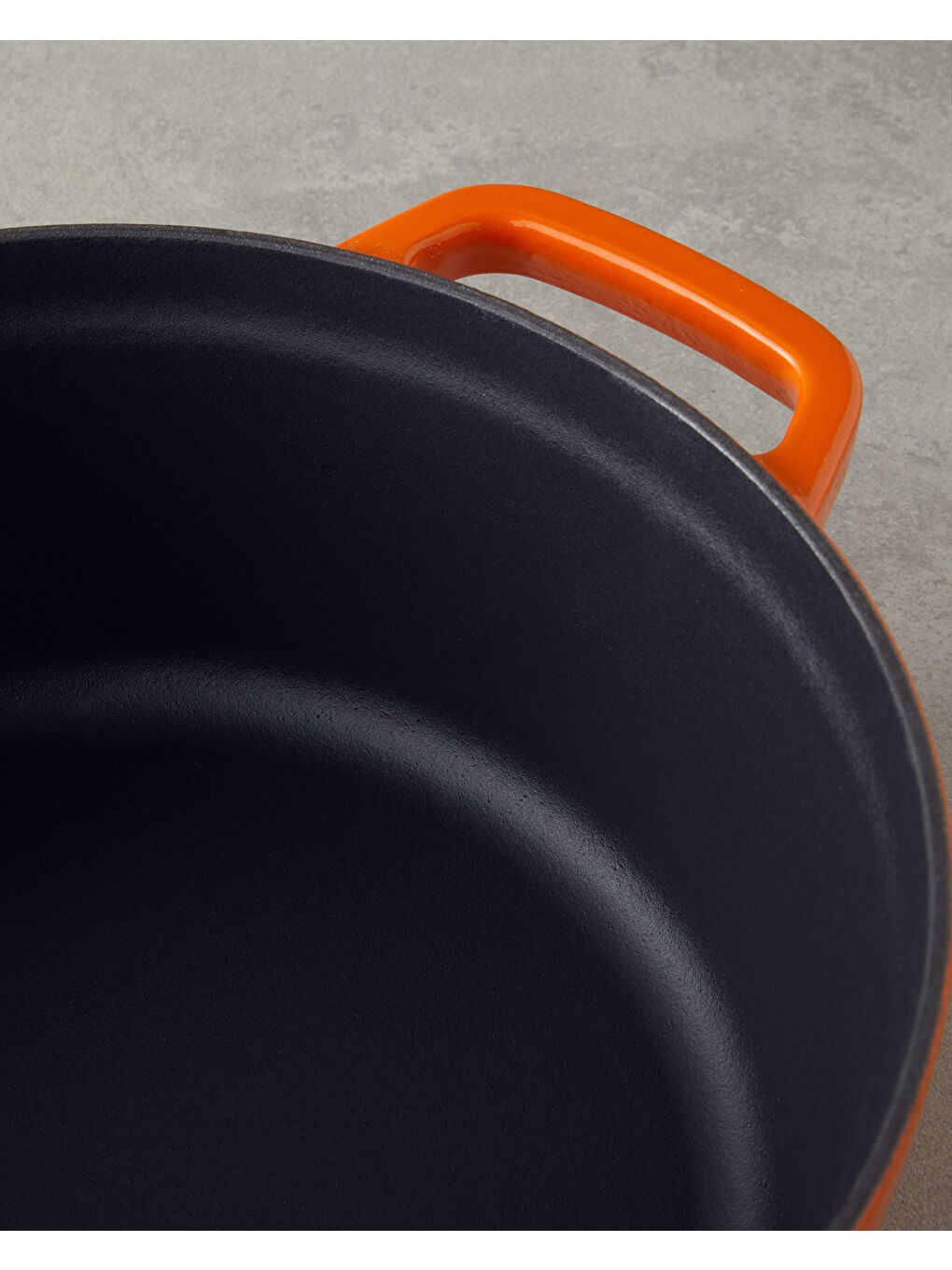 Demir Döküm Tencere 24 cm Turuncu-3