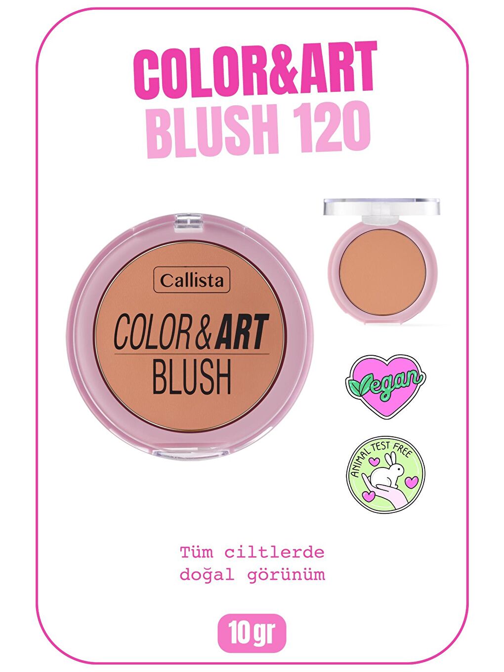 Callista Şeftali Color Art Blush Allık 120 So Peachy