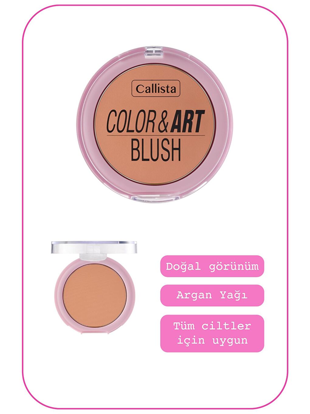 Callista Şeftali Color Art Blush Allık 120 So Peachy - 1