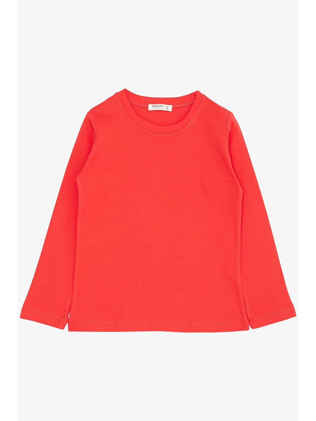 Erkek Çocuk Sweatshirt  Basic Mercan (4-8 Yaş)
