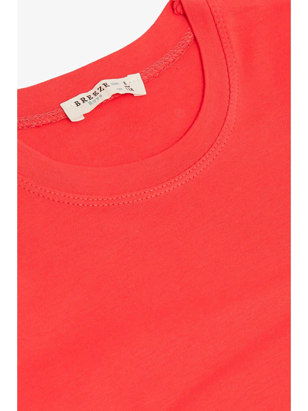 Erkek Çocuk Sweatshirt  Basic Mercan (4-8 Yaş)-2