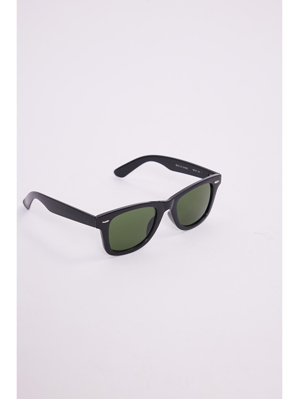 Unisex siyah Çerçeve Yeşil Cam Uv 400 Korumalı Güneş Gözlüğü-3