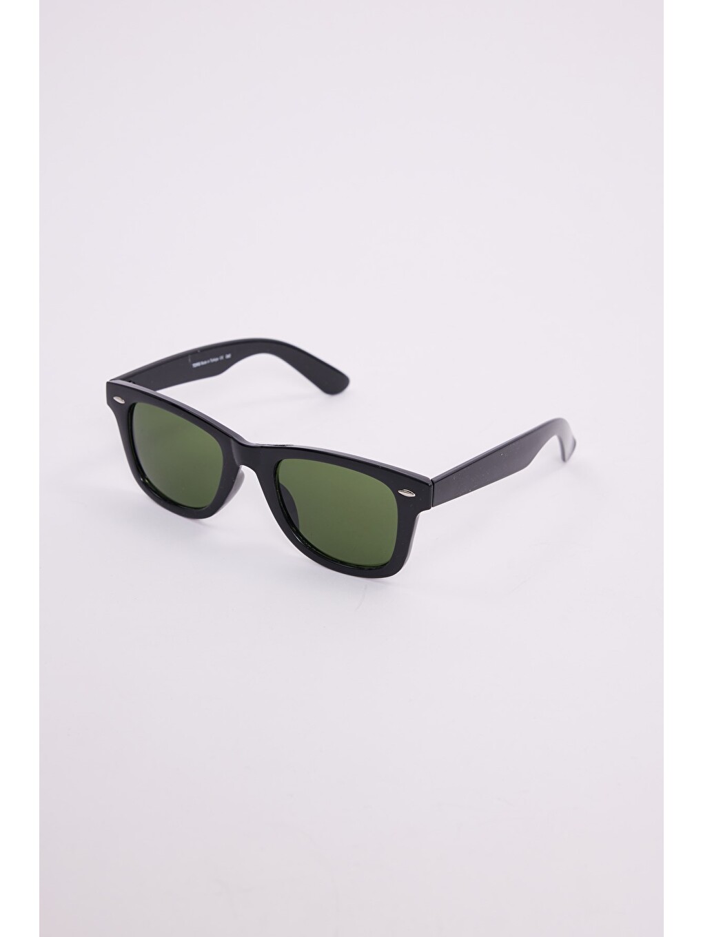 Unisex siyah Çerçeve Yeşil Cam Uv 400 Korumalı Güneş Gözlüğü-4