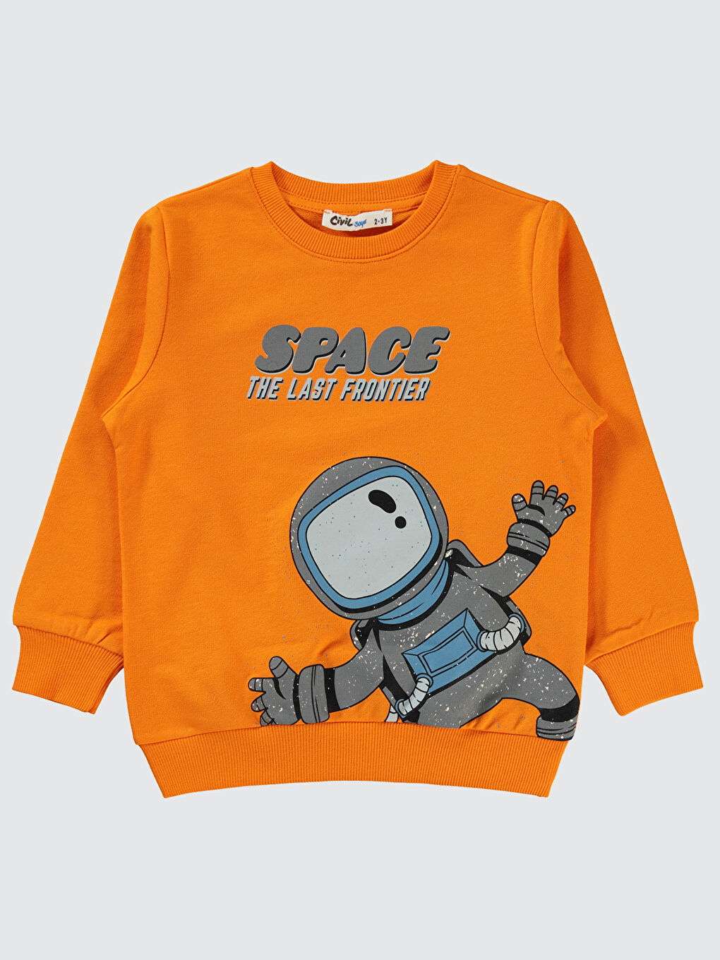 Turuncu Boys Erkek Çocuk Sweatshirt 2-5 Yaş Açık Oranj