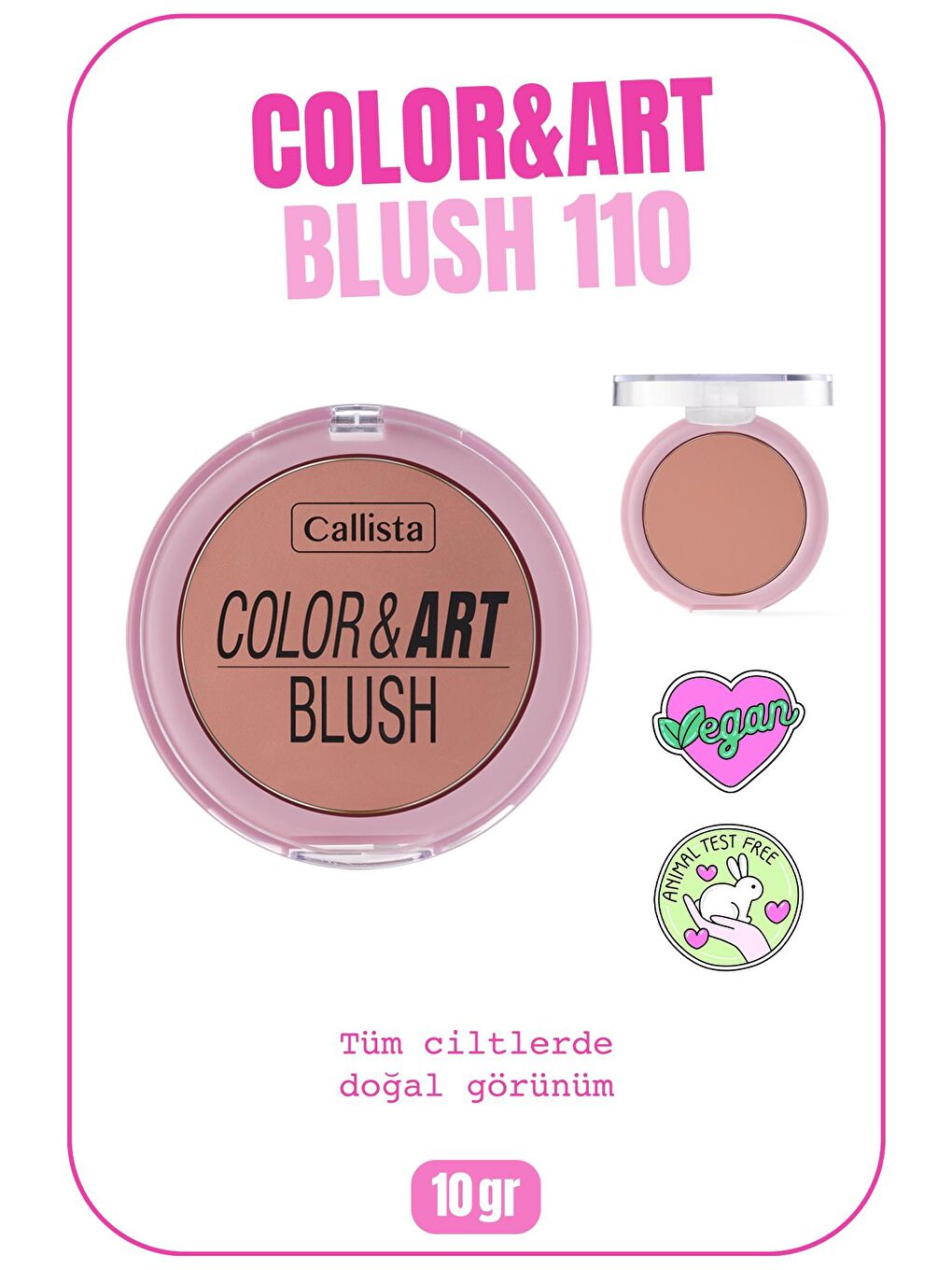 Callista Color Art Blush Allık 110 Blushing Pink