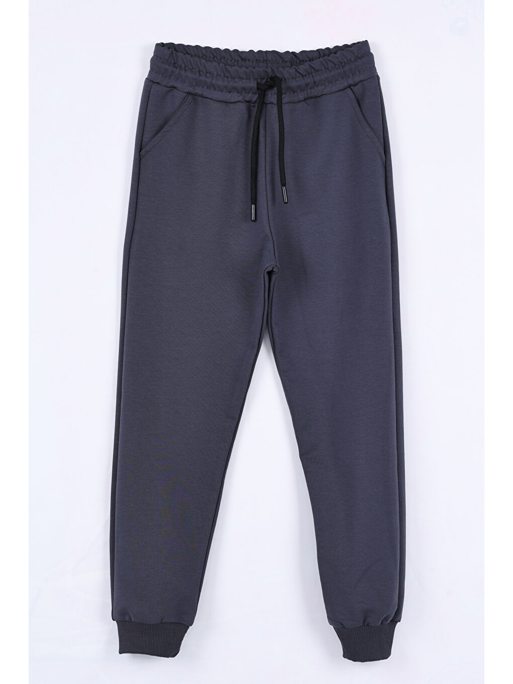 Bi&Em Smile Gri Erkek Çocuk Füme Beli Lastikli 7-13 Yaş Jogger Eşofman Alt - 65134-4