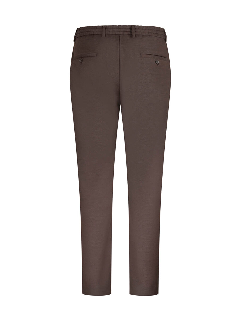 Kahverengi Regular Fit Yandan Cep Kumaş Pantolon-1
