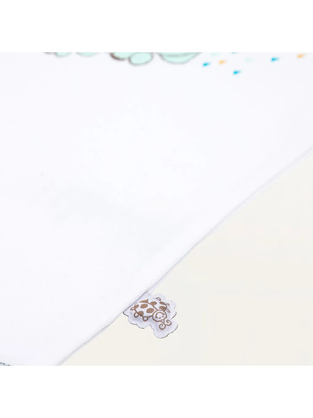 Borneo 2'li Bebek Zıbın Uzun Kollu Organik Beyaz-Mint-9