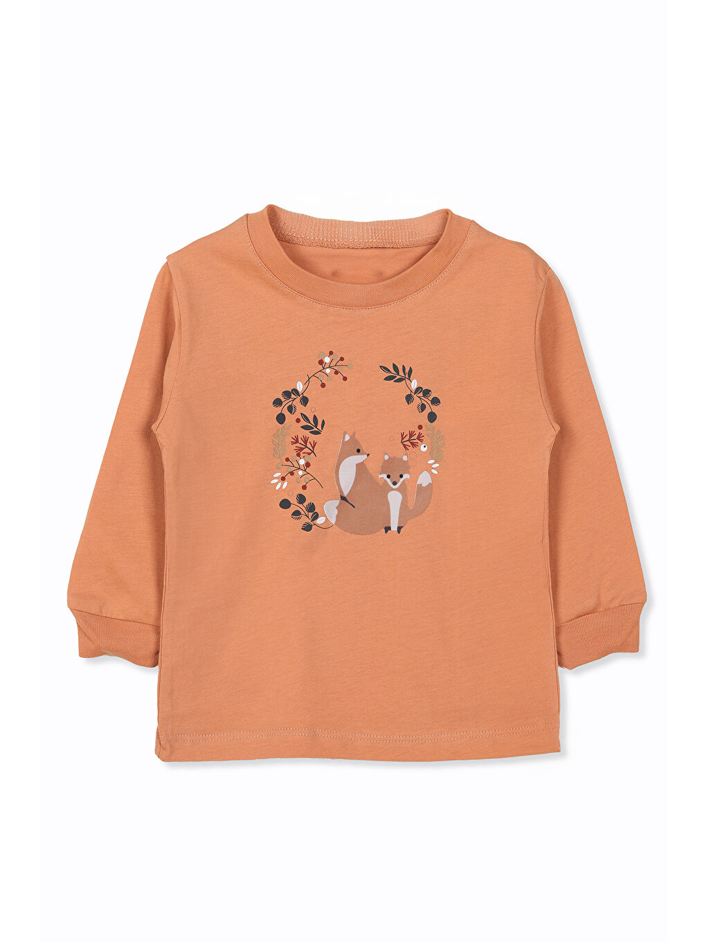 KİKO Tarçın Bisiklet Yaka Uzun Kollu Kız Bebek Sweatshirt