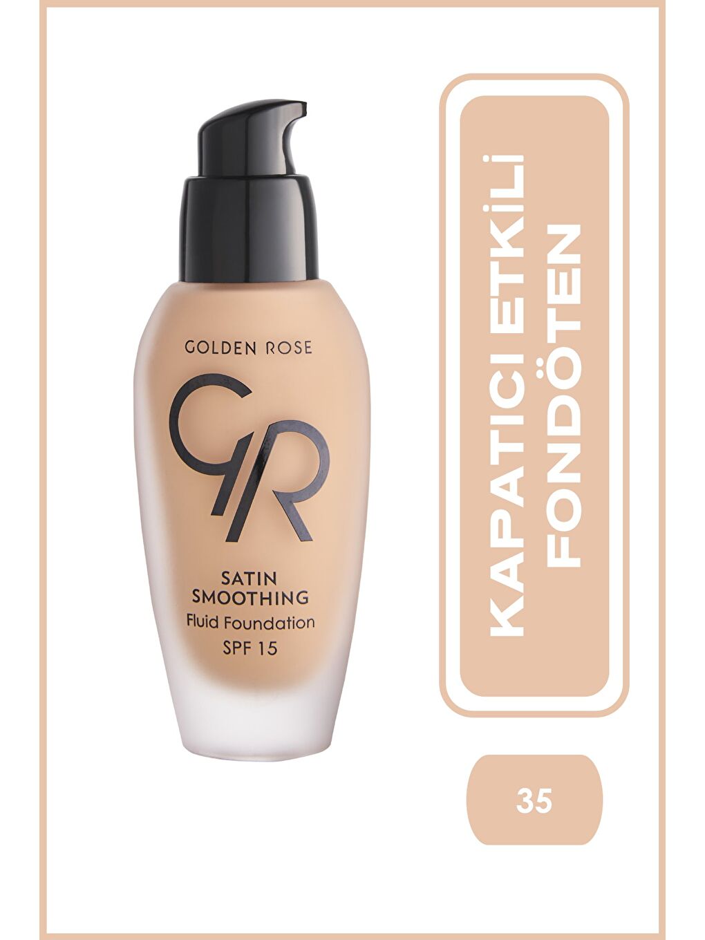 Satin Smoothing Fluid Foundation 35 Caramel Satin Bitişli Fondöten 34 ml