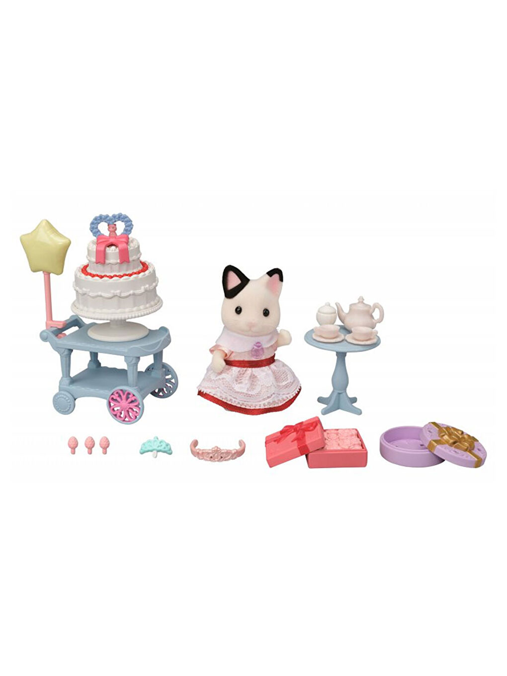 Sylvanian Families Renksiz Parti Zamanı Oyun Seti Smokin Kedi Kız 5646 - 8