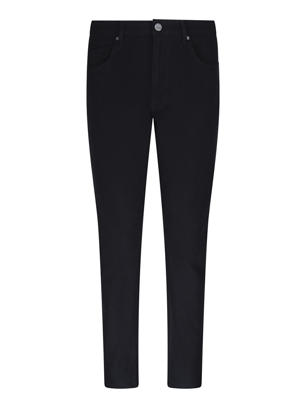 Siyah Dinamik Fit 5 Cep Pamuklu Kanvas Pantolon