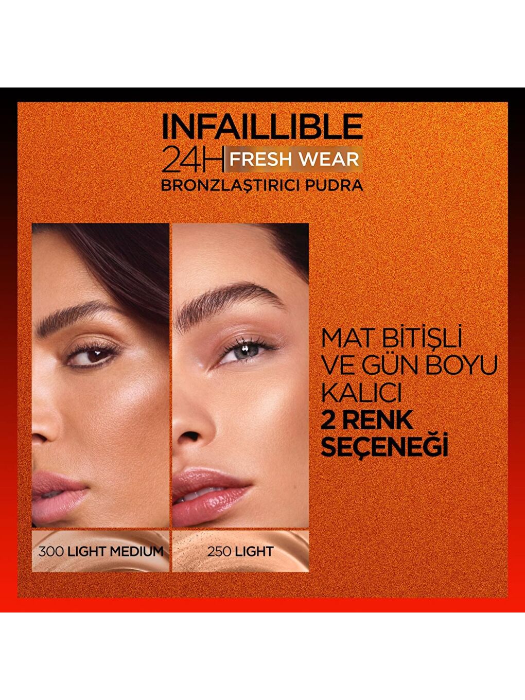 L'Oreal Paris Nude Infaillible 24H Fresh Wear Bronzlaştırıcı Pudra - 250 Light - 3