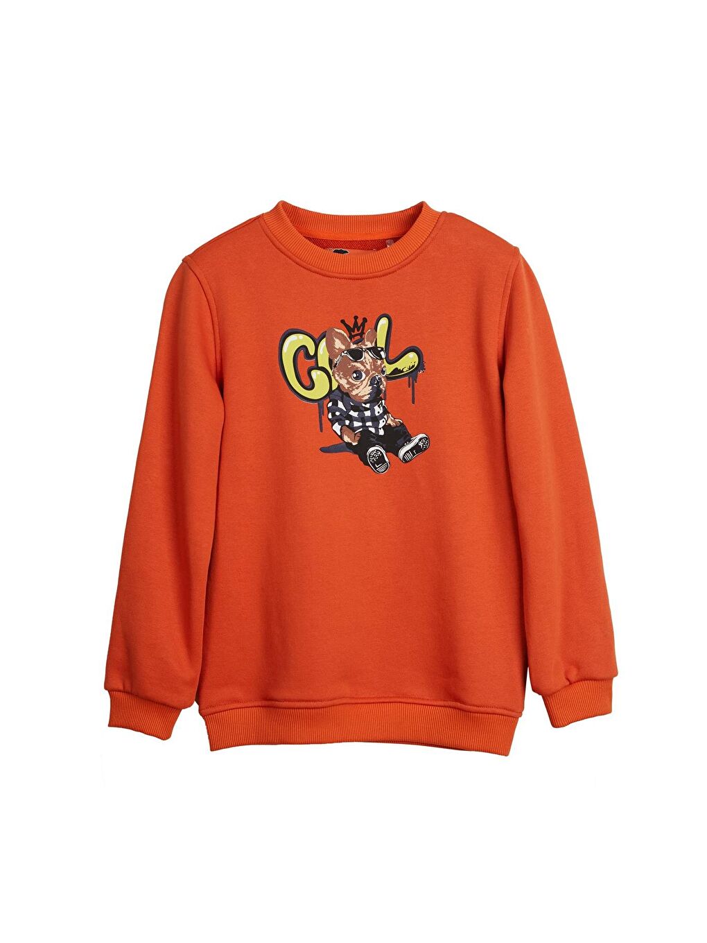 Bad Bear Turuncu Javed Turuncu Çocuk Baskılı Sweatshirt