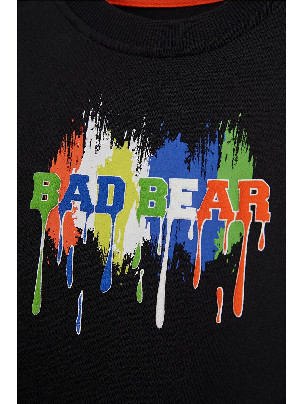 Bad Bear Siyah Hued Sİyah Çocuk Baskılı Sweatshirt - 2