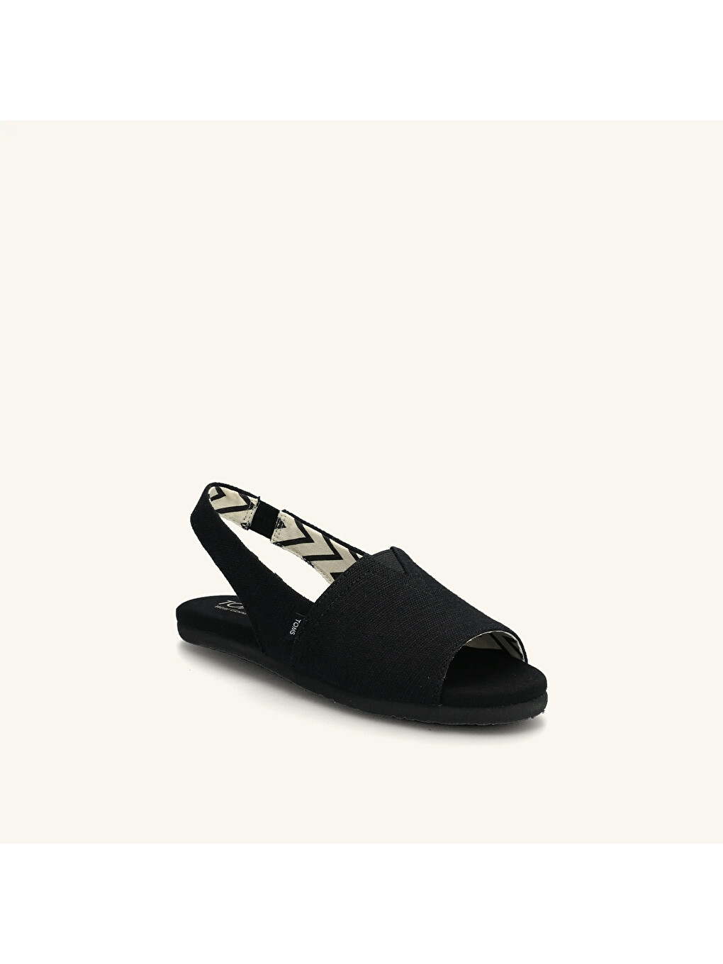 Siyah Kadın Sandalet 10023058 ALPARGATA Black Heritage Canvas-1