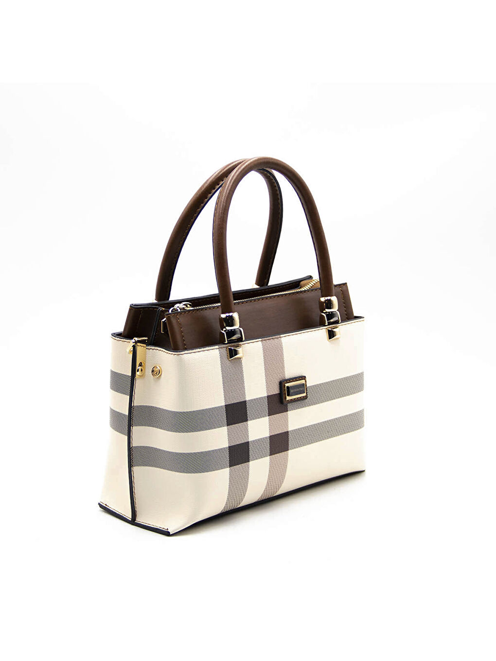 Kahverengi Kadın Omuz Çantası 826-41949 BAYAN ÇANTASI MK48 KREM-MAT TABA-2