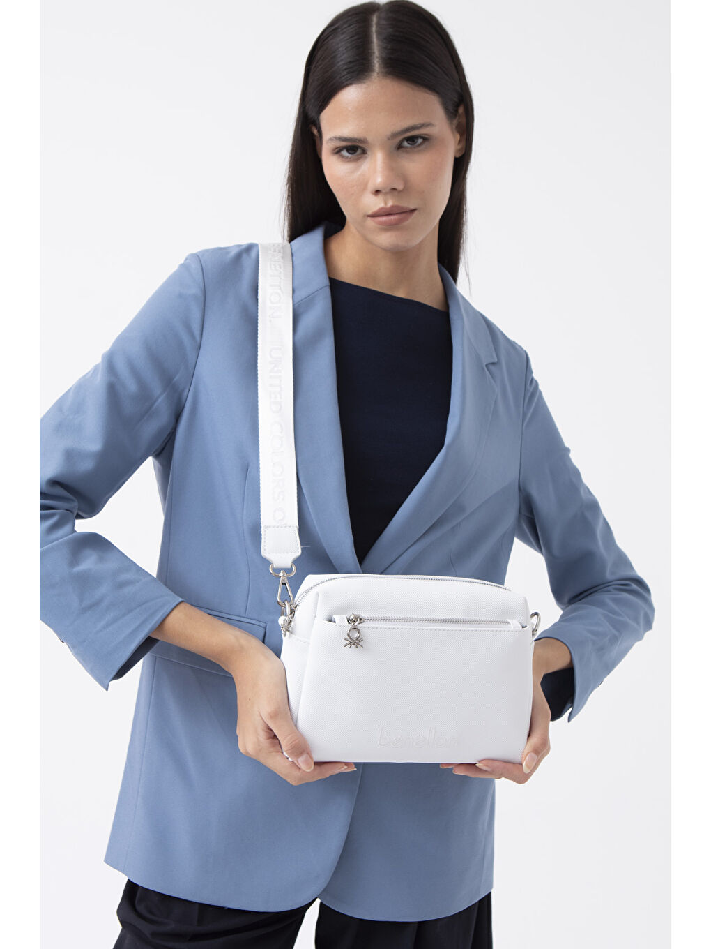 Kadin Çapraz Çanta Beyaz BNT1587-1