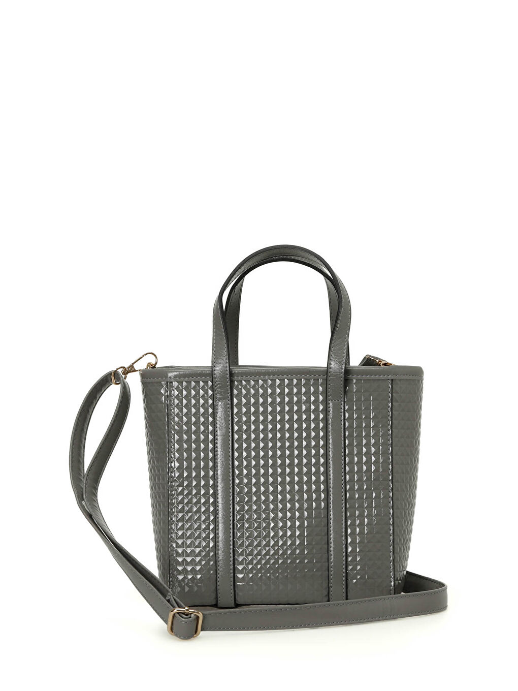 Bej RGN PETEK EL 4PR Antrasit Kadın El Çantası-1