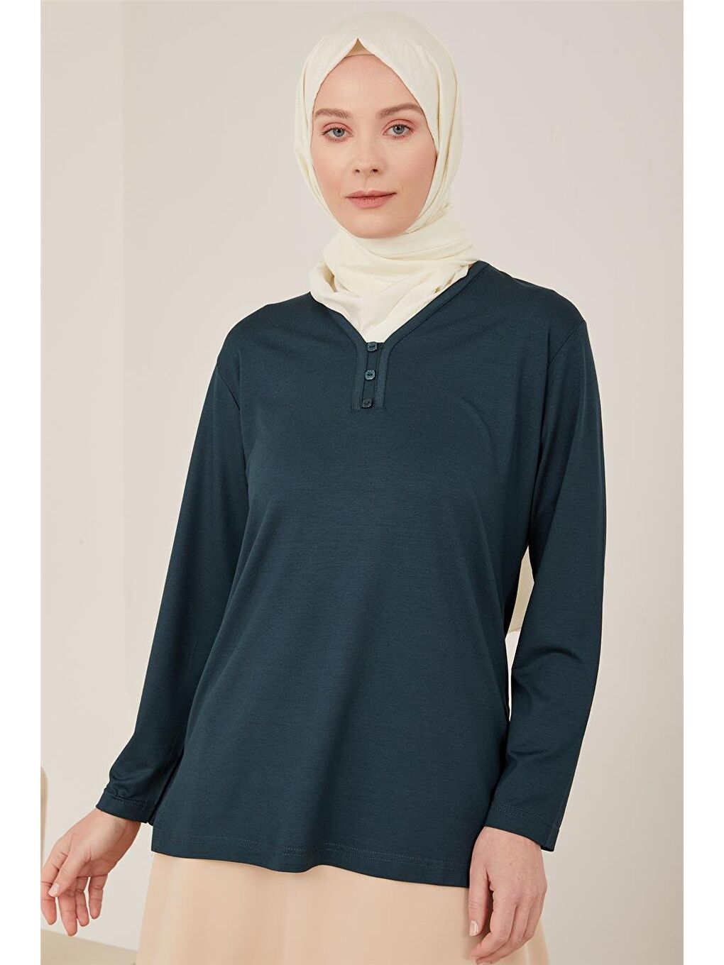 Yeşil Penye 23Yd9043 Petrol-1