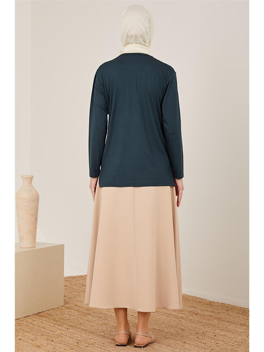 Yeşil Penye 23Yd9043 Petrol-3