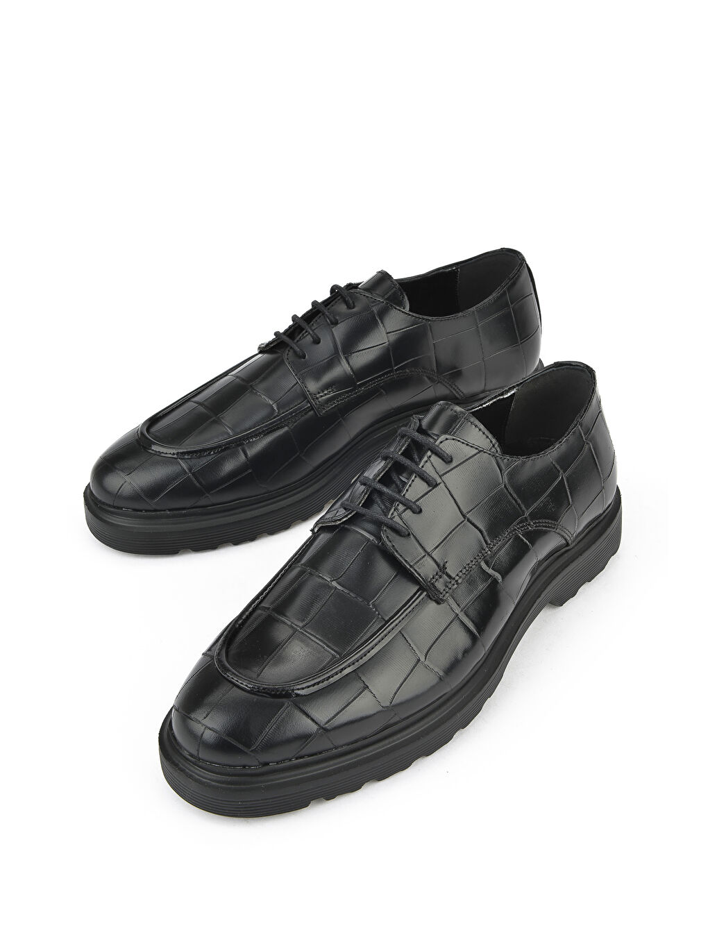 Erkek Hakiki Deri Ayakkabı 143423Z1312 Siyah-4