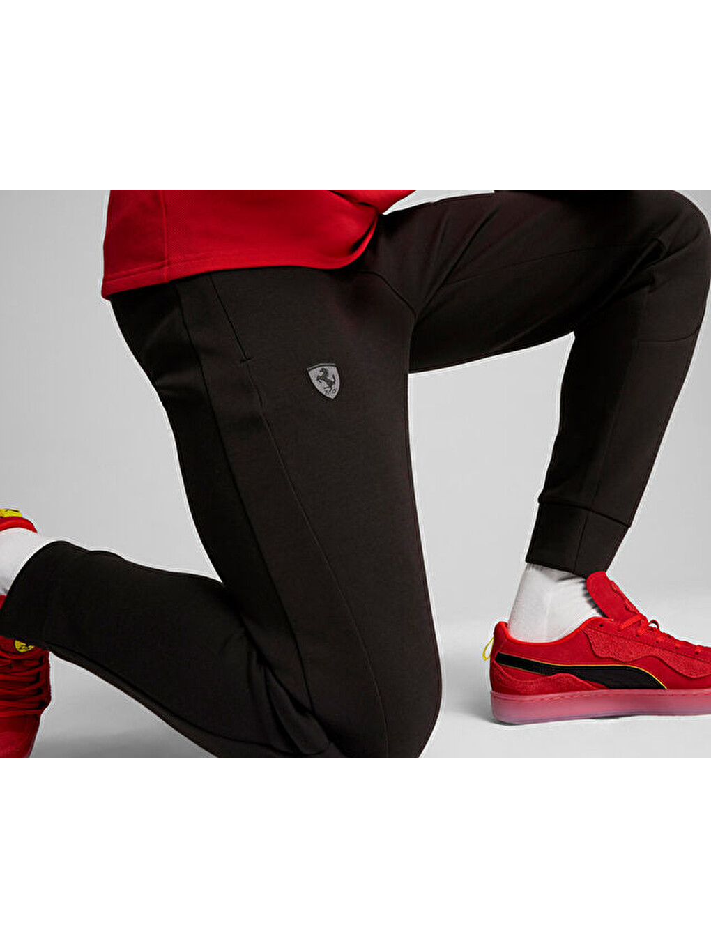 Ferrari Style Sweat Pants Erkek Eşofman Altı 62709501 Siyah-4